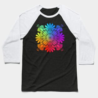 All the Wonderful Colours of the World Mandala Baseball T-Shirt